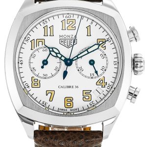 TAG Heuer Herrklocka CR5112.FC6290 Monza Vit/Läder 45x38 mm