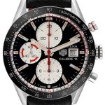 tag heuer herrklocka cv201ap.fc6429 carrera svart/läder ø41 mm