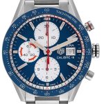 tag heuer herrklocka cv201ar.ba0715 carrera blå/stål ø41 mm