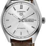 tag heuer herrklocka wbn2011.fc6484 carrera silverfärgad/läder ø41