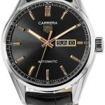 tag heuer herrklocka wbn2013.fc6503 carrera svart/läder ø41 mm