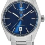 tag heuer wbn2112.ba0639 carrera blå/stål ø39 mm