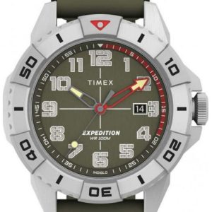 Timex Herrklocka TW2V40700 The Expedition Grön/Gummi Ø43 mm