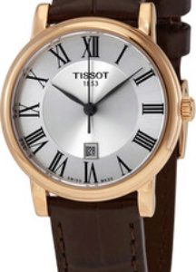 Tissot Damklocka T122.210.36.033.00 Carson Silverfärgad/Läder Ø30