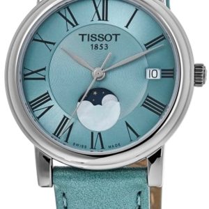 Tissot Damklocka T122.223.16.353.00 Carson Blå/Läder Ø32 mm