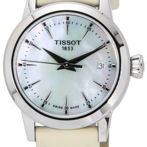 Tissot Damklocka T129.210.16.111.00 Classic Dream Vit/Läder Ø28 mm