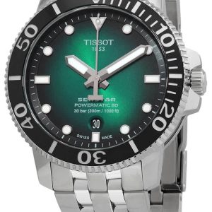 Tissot Herrklocka T120.407.11.091.01 Seastar Grön/Stål Ø43 mm