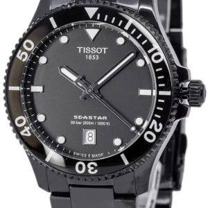 Tissot Herrklocka T120.410.33.051.00 Seastar 1000 Svart/Stål Ø40 mm