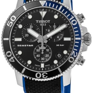 Tissot Herrklocka T120.417.17.051.03 T-sport Seastar Svart/Textil