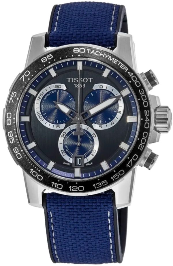 tissot herrklocka t125.617.17.051.03 supersport svart/gummi ø45.5 mm