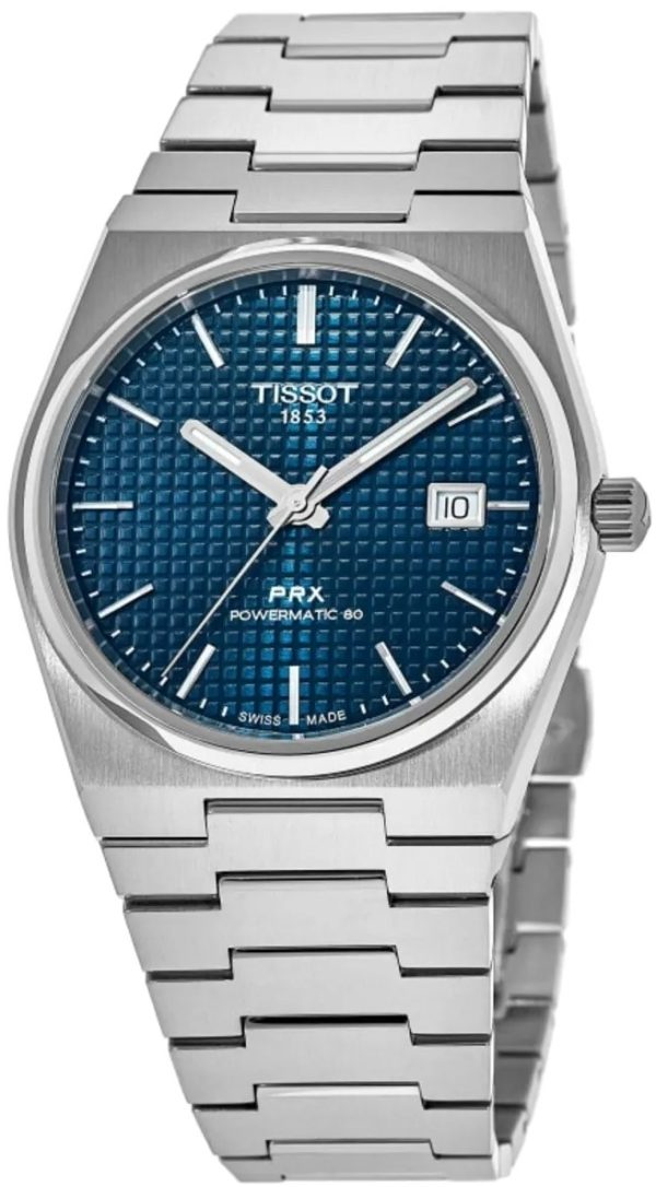 tissot herrklocka t137.407.11.041.00 prx blå/stål ø40 mm