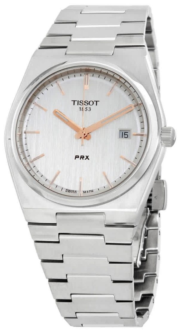tissot herrklocka t137.410.11.031.00 prx silverfärgad/stål ø40 mm