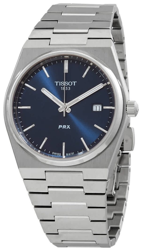 tissot herrklocka t137.410.11.041.00 prx blå/stål ø40 mm