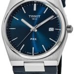 tissot herrklocka t137.410.16.041.00 prx blå/läder ø40 mm