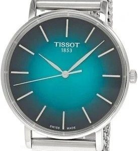 Tissot Herrklocka T143.410.11.091.00 Everytime Grön/Stål Ø40 mm