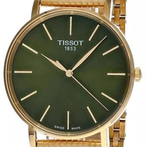 Tissot Herrklocka T143.410.33.091.00 Everytime Grön/Gulguldtonat