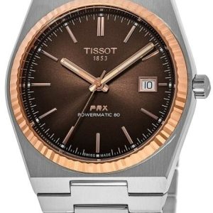 Tissot Herrklocka T931.407.41.291.00 Prx Brun/Stål Ø40 mm