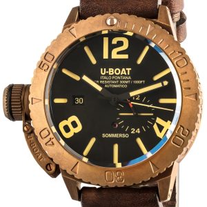 U-Boat Herrklocka 8486 Dive Watch Svart/Läder Ø46 mm