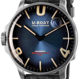 U-Boat Herrklocka 8704/B Darkmoon Blå/Gummi Ø44 mm