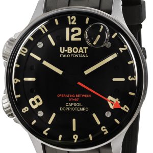 U-Boat Herrklocka 8769/B Capsoil Svart/Gummi Ø45 mm