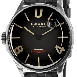 U-Boat Herrklocka 9018/A Darkmoon Svart/Gummi Ø40 mm
