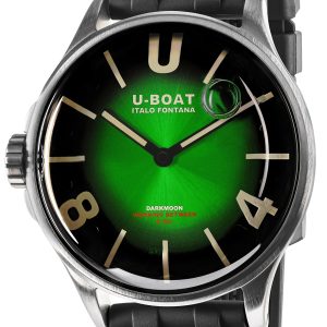 U-Boat Herrklocka 9502/A Darkmoon Grön/Gummi Ø40 mm