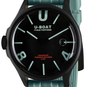 U-Boat Herrklocka 9526/A Darkmoon Svart/Gummi Ø44.8 mm