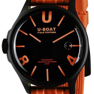 U-Boat Herrklocka 9538/A Darkmoon Svart/Gummi Ø44.8 mm