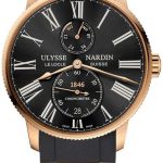 ulysse nardin herrklocka 1182-310-3-42 marine torpilleur svart/gummi
