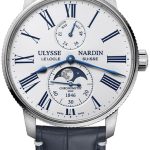 ulysse nardin herrklocka 1193-310le-0a-175-1a torpilleur vit/läder
