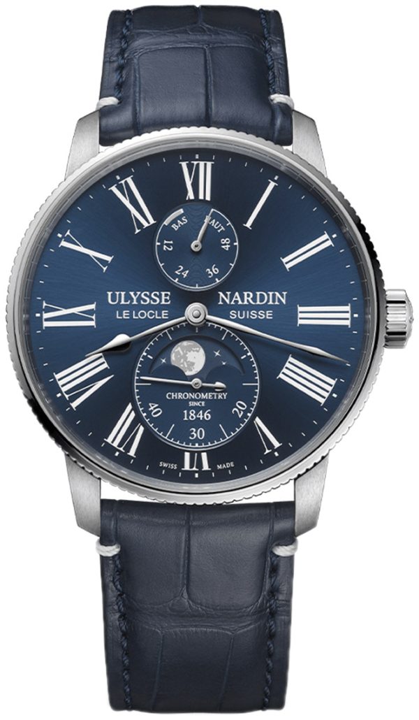 ulysse nardin herrklocka 1193-310le-3a-175-1a torpilleur blå/läder
