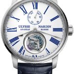 ulysse nardin herrklocka 1283-310-0ae-1a marine torpilleur vit/läder