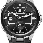 ulysse nardin herrklocka 243-20-42 blast svart/läder ø42 mm