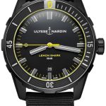 ulysse nardin herrklocka 8163-175le-92-lemonshark diver svart/läder
