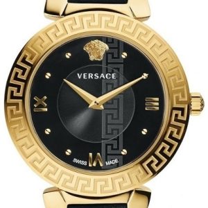 Versace Damklocka V16050017 Daphnis Svart/Läder Ø35 mm