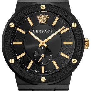 Versace Damklocka VEVI00620 Greca Logo Svart/Stål Ø41 mm