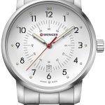 wenger herrklocka 01.1641.114 vit/stål ø42 mm
