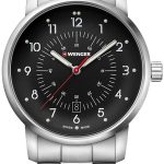 wenger herrklocka 01.1641.116 svart/stål ø42 mm