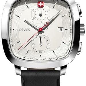 Wenger Herrklocka 01.1933.104 Vintage Vit/Läder