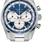zenith 03.3200.3600-51.m3200 el primero blå/stål ø38 mm