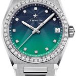 zenith damklocka 16.9200.670-34.mi001 defy midnight flerfärgad/stål