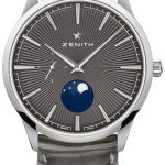 zenith herrklocka 03.3100.692-03.c923 elite moonphase grå/gummi