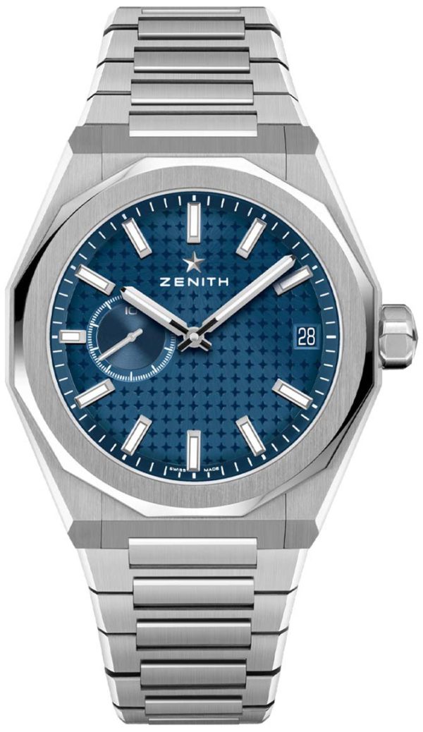 zenith herrklocka 03.9300.3620-51.i001 defy skyline blå/stål ø41 mm