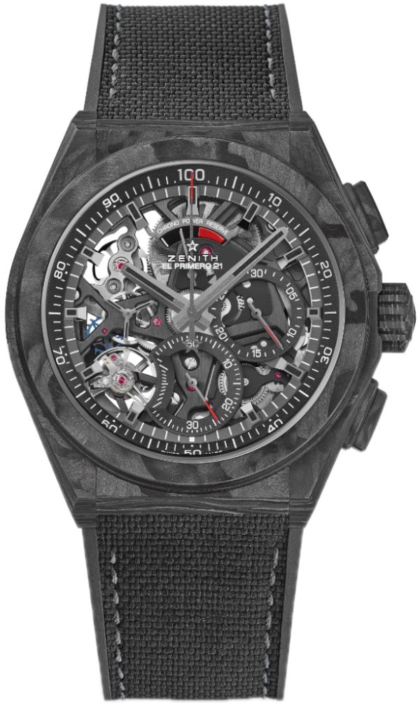 zenith herrklocka 10.9000.9004-96.r921 el primero skelettskuren/gummi