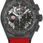 zenith herrklocka 10.9001.9004-99.r941 el primero svart/gummi ø44 mm