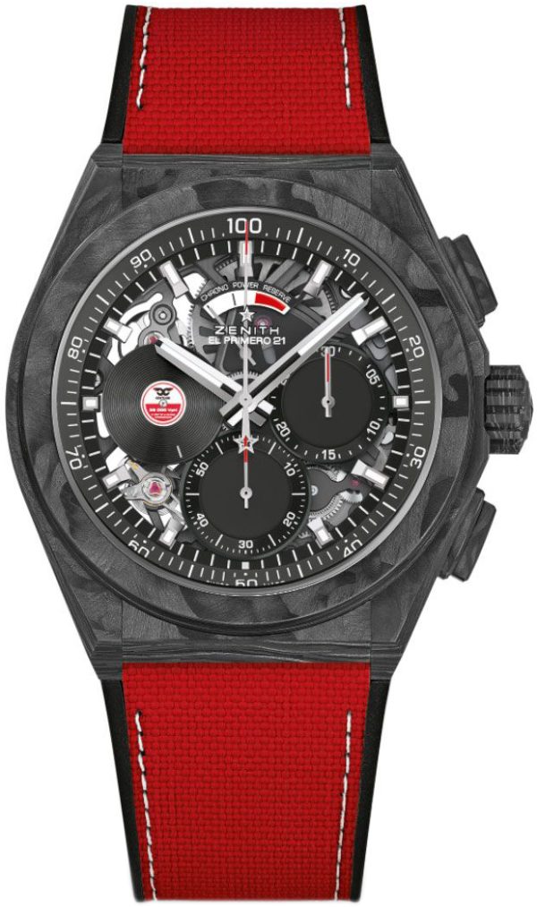 zenith herrklocka 10.9001.9004-99.r941 el primero svart/gummi ø44 mm