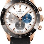 zenith herrklocka 18.3100.3600-69.c920 el primero vit/läder ø41 mm