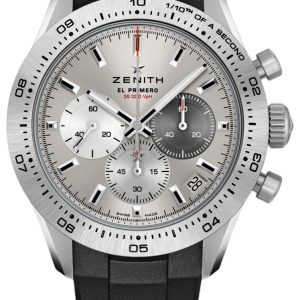 Zenith Herrklocka 95.3100.3600-39.R951 Chronomaster Sport Grå/Gummi