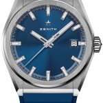 zenith herrklocka 95.9000.670-51.r790 defy classic blå/gummi ø41 mm