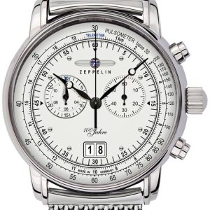 Zeppelin 100 Jahre Herrklocka 7690M1 Beige/Stål Ø43 mm